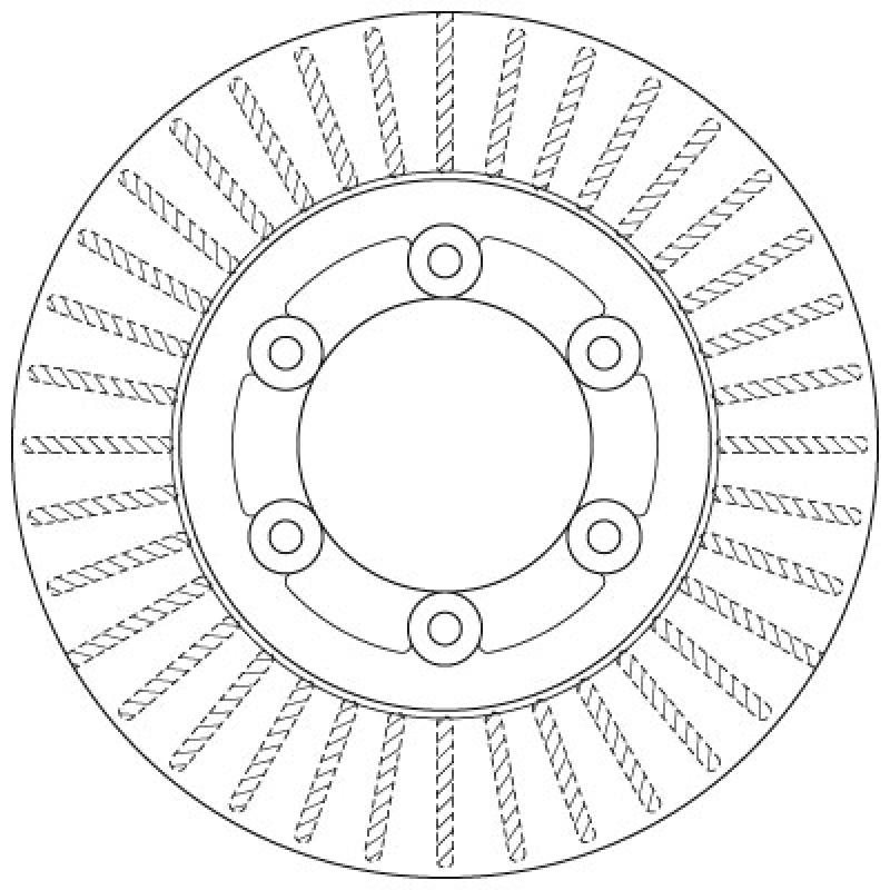 Jeu de 2 disques de frein avant TRW DF6487 - Visuel 1