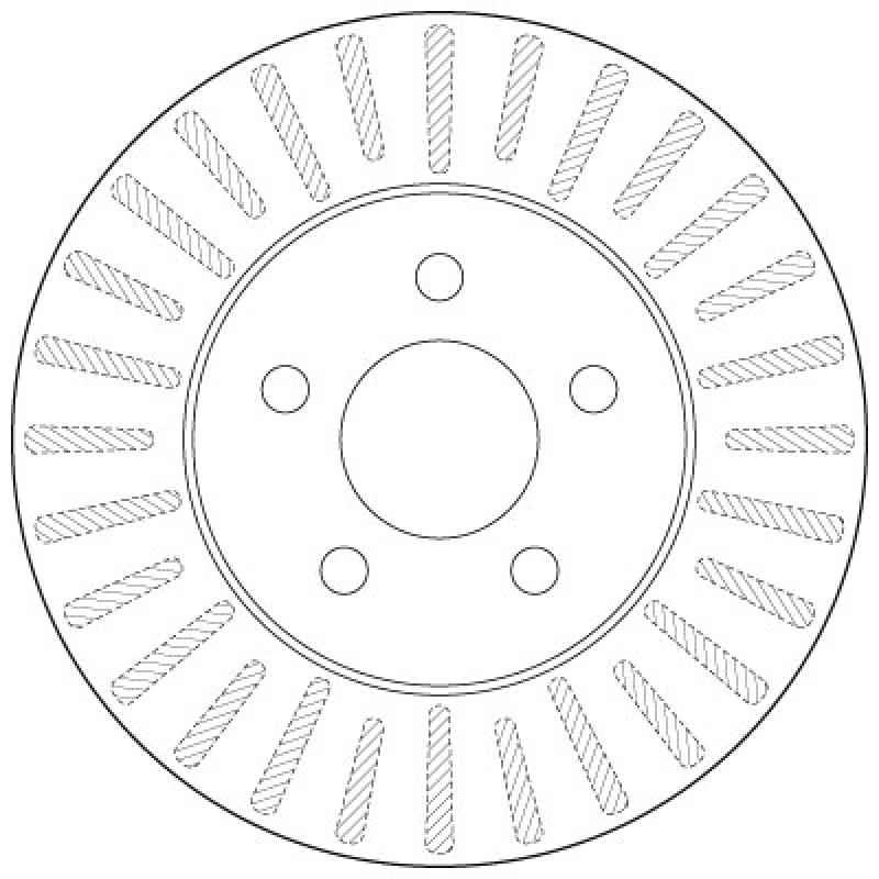 Jeu de 2 disques de frein avant TRW DF6491 - Visuel 1