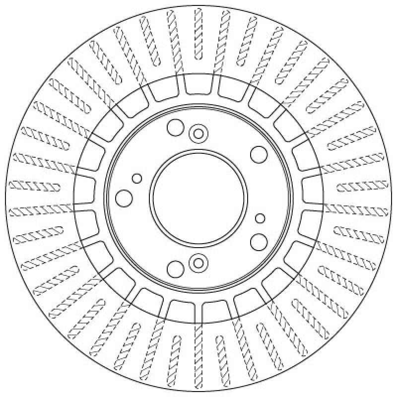 Jeu de 2 disques de frein avant TRW DF6493 - Visuel 1