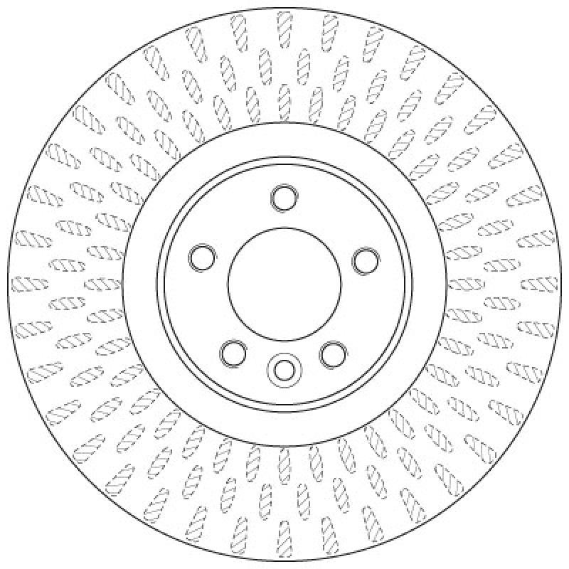 Jeu de 2 disques de frein avant TRW DF6508S - Visuel 1