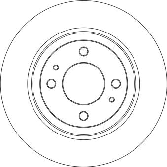 Jeu de 2 disques de frein arrière TRW DF6561