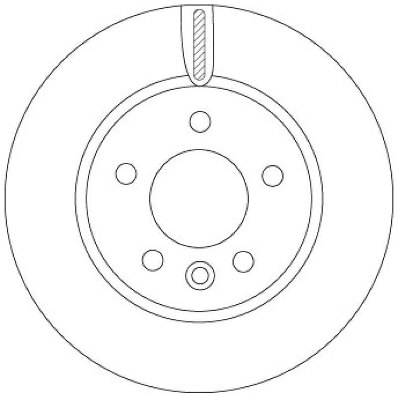 Jeu de 2 disques de frein avant TRW DF6589S - Visuel 1