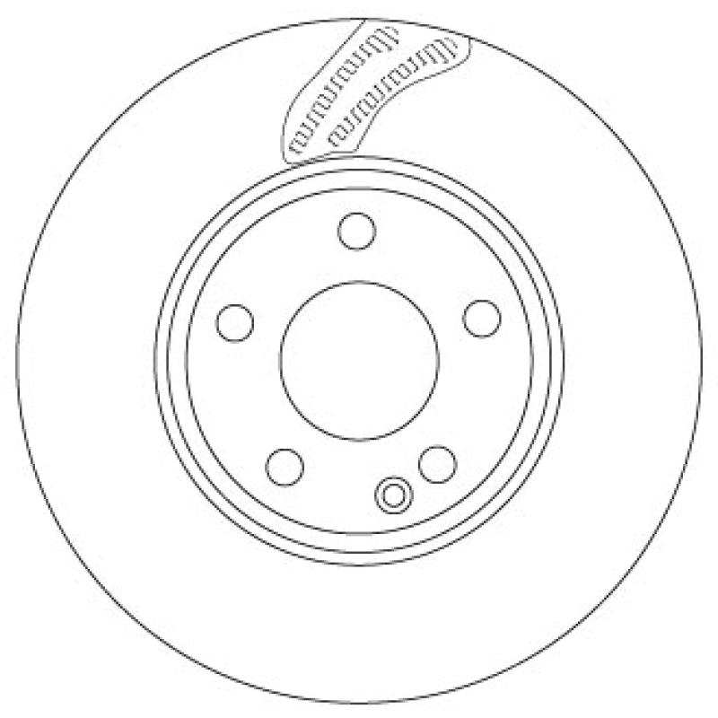 Jeu de 2 disques de frein avant TRW DF6591 - Visuel 1