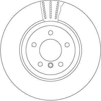 Jeu de 2 disques de frein arrière TRW DF6624S pour CADILLAC CTS 535 d - 272cv
