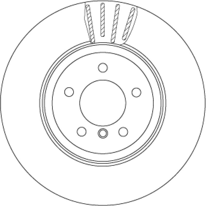 Jeu de 2 disques de frein avant TRW DF6625S - Visuel 1