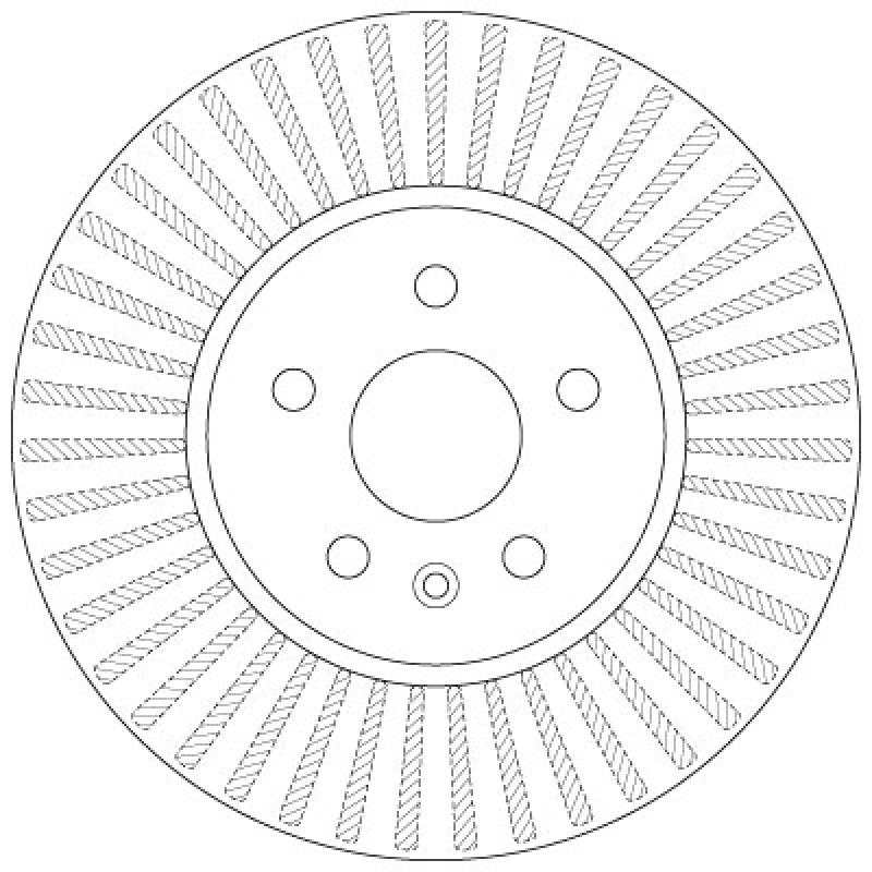 Jeu de 2 disques de frein avant TRW DF6629 - Visuel 1