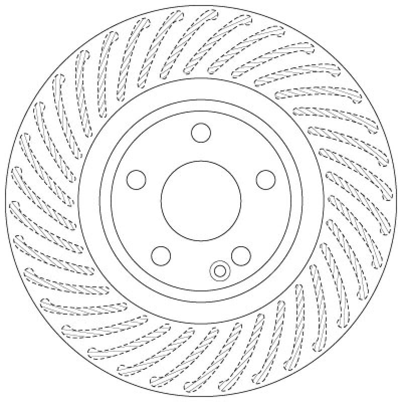 Jeu de 2 disques de frein avant TRW DF6631 - Visuel 1