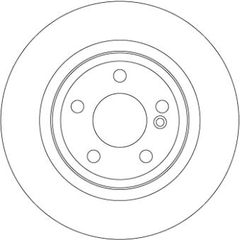 Jeu de 2 disques de frein arrière TRW DF6634 pour MERCEDES-BENZ CLASSE GLA GLA 250 Flex - 211cv