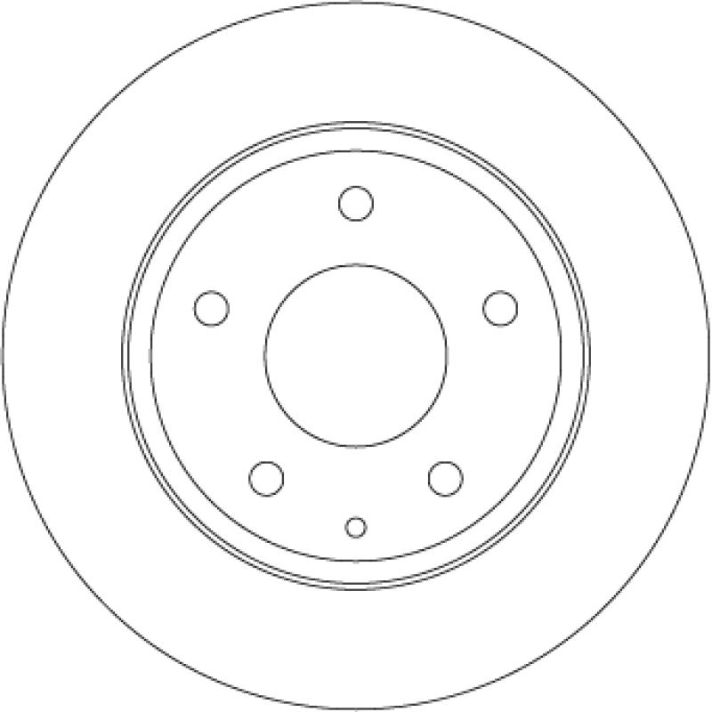 Jeu de 2 disques de frein arrière TRW DF6659 - Visuel 1