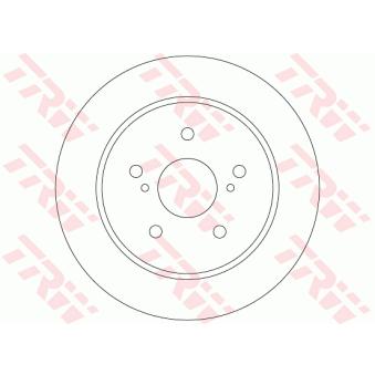 Jeu de 2 disques de frein arrière TRW OEM 5561180J10
