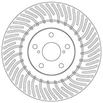Disque de frein avant gauche TRW OEM 4351630040