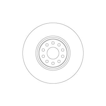 Jeu de 2 disques de frein avant TRW DF6733S pour VOLKSWAGEN ATLAS 3.6 FSi 4motion - 249cv