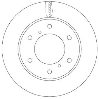 Jeu de 2 disques de frein avant TRW DF6735 pour MITSUBISHI PAJERO 3.2 DI-D 4WD - 165cv