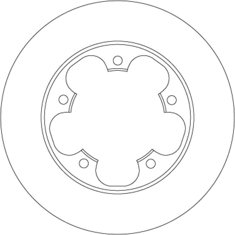 Jeu de 2 disques de frein arrière TRW DF6748 - Visuel 1