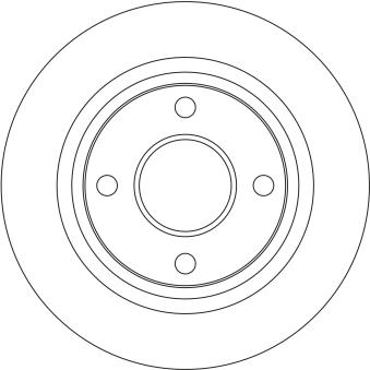 Jeu de 2 disques de frein arrière TRW [DF6759]