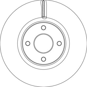 Jeu de 2 disques de frein avant TRW OEM 2147409