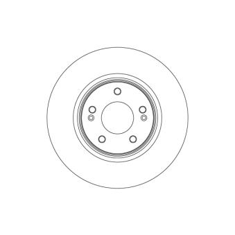 Jeu de 2 disques de frein arrière TRW OEM 51712L1000 Jeu de 2 disques de frein arrière TRW OEM 51712L1000