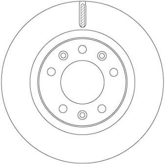 Jeu de 2 disques de frein avant TRW DF6785 pour PEUGEOT 308 1.6 THP 155 - 156cv