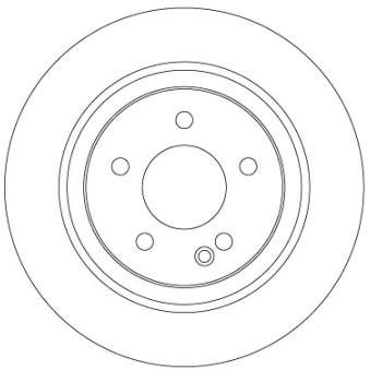 Jeu de 2 disques de frein arrière TRW OEM 4474230412
