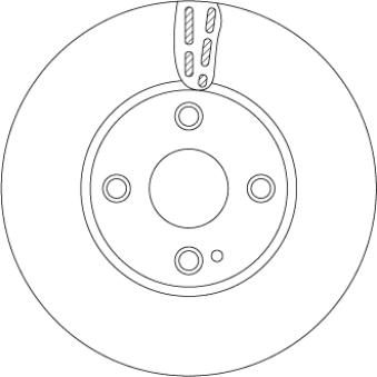 Jeu de 2 disques de frein avant TRW [DF6793]