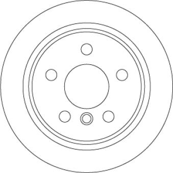 Jeu de 2 disques de frein arrière TRW DF6795 pour KIA OPIRUS One First - 75cv