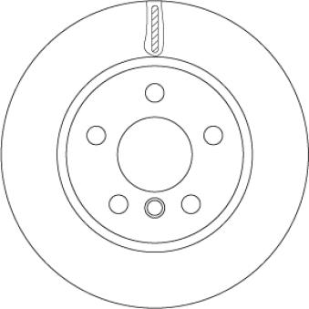 Jeu de 2 disques de frein avant TRW DF6799 pour MAZDA 929 Cooper D - 116cv