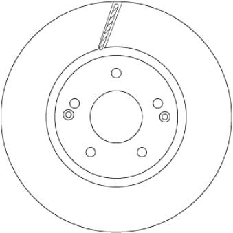 Jeu de 2 disques de frein avant TRW OEM 4144134000