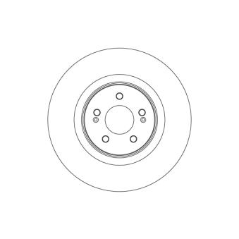 Jeu de 2 disques de frein arrière TRW DF6813S pour KIA EV6 77 AWD - 325cv