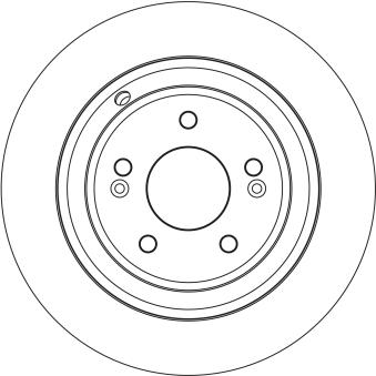 Jeu de 2 disques de frein arrière TRW [DF6814]
