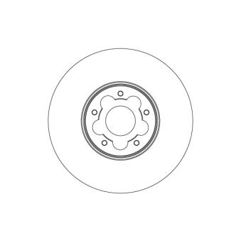 Jeu de 2 disques de frein avant TRW OEM 2171541