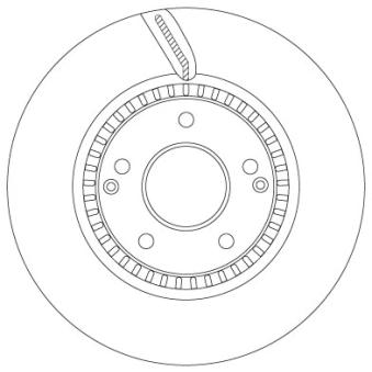 Jeu de 2 disques de frein avant TRW [DF6884S]