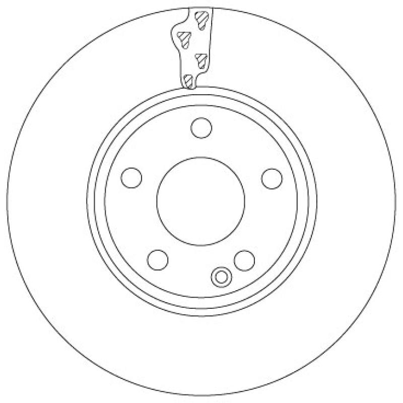 Jeu de 2 disques de frein avant TRW DF6885 - Visuel 1