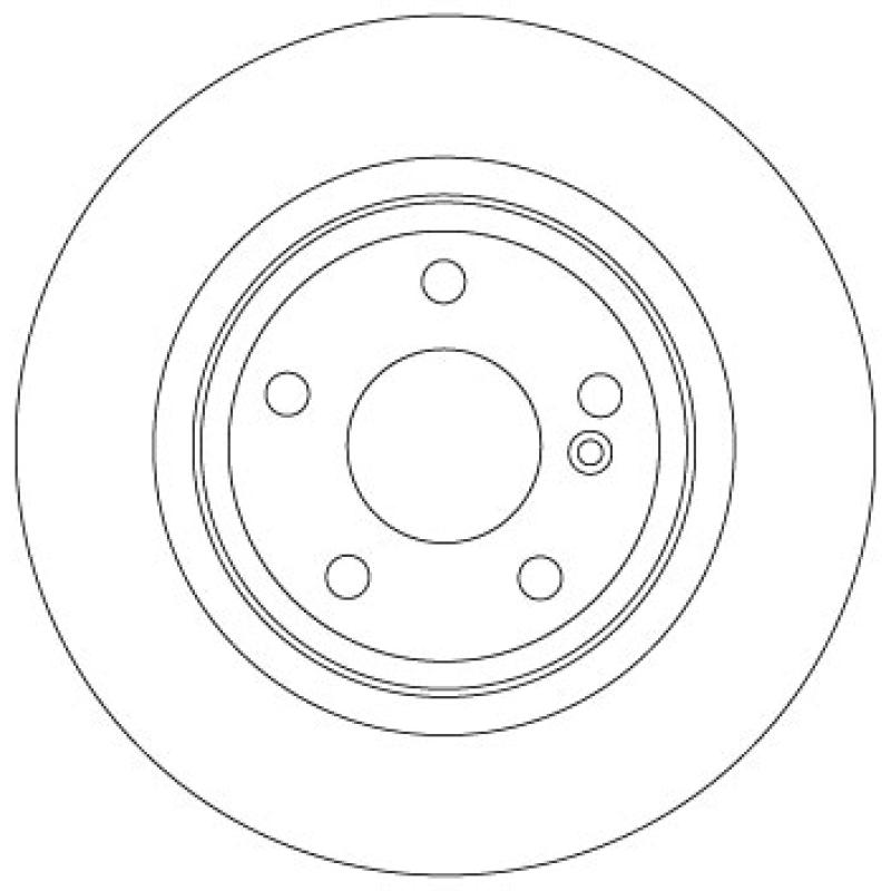 Jeu de 2 disques de frein arrière TRW DF6886 - Visuel 1