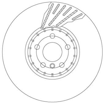 Jeu de 2 disques de frein avant TRW OEM 34106880075