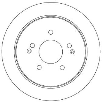 Jeu de 2 disques de frein arrière TRW [DF6901]