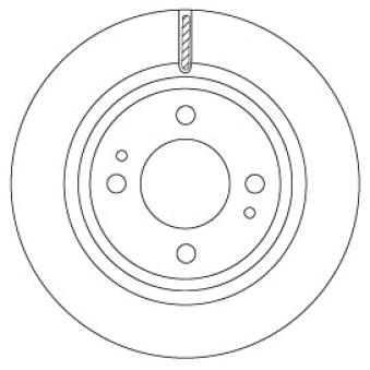 Jeu de 2 disques de frein avant TRW [DF6908]