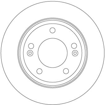 Jeu de 2 disques de frein arrière TRW OEM 58411G2300