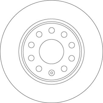 Jeu de 2 disques de frein arrière TRW DF6952 pour FIAT MAREA 1.6 TDI - 110cv