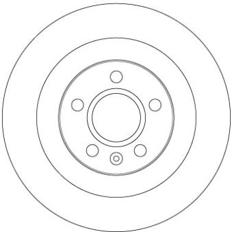 Jeu de 2 disques de frein arrière TRW DF6970 pour VOLVO XC40 2.0 D3 AWD - 150cv