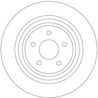Jeu de 2 disques de frein arrière TRW OEM GV612A315AA