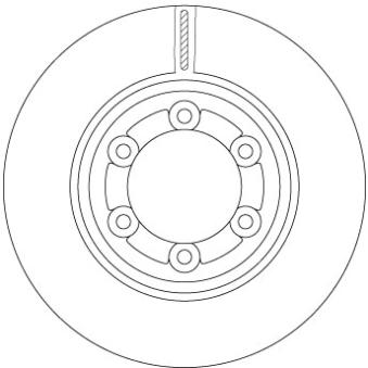 Jeu de 2 disques de frein avant TRW DF6984 pour ISUZU D-MAX 2.5 DiTD - 101cv