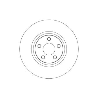 Jeu de 2 disques de frein avant TRW DF6998S pour LADA 110 2.0 EcoBlue - 190cv