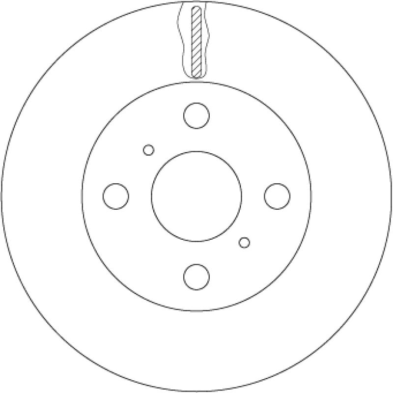 Jeu de 2 disques de frein avant TRW DF7114 - Visuel 1
