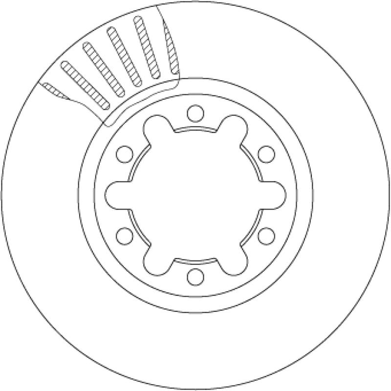 Jeu de 2 disques de frein avant TRW DF7237 - Visuel 1