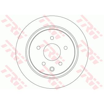 Jeu de 2 disques de frein arrière TRW [DF7369]