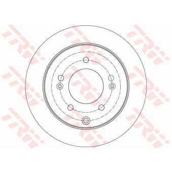 Jeu de 2 disques de frein arrière TRW [DF7819]