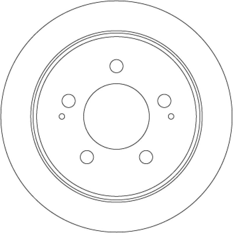 Jeu de 2 disques de frein arrière TRW DF7960 - Visuel 1