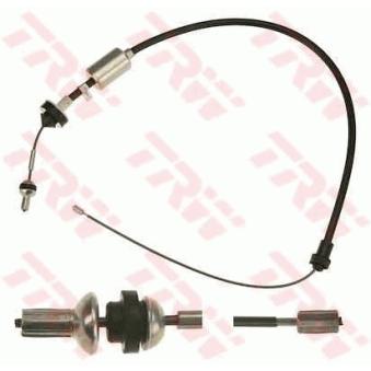 Tirette à câble, commande d'embrayage TRW GCC1757 pour AUDI A1 1.9 D - 54cv