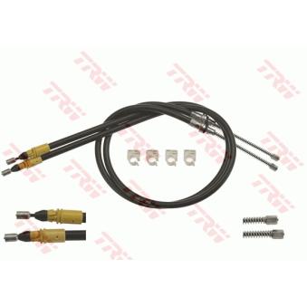 Tirette à câble, frein de stationnement TRW GCH663 pour SMART FORTWO electric drive - 41cv