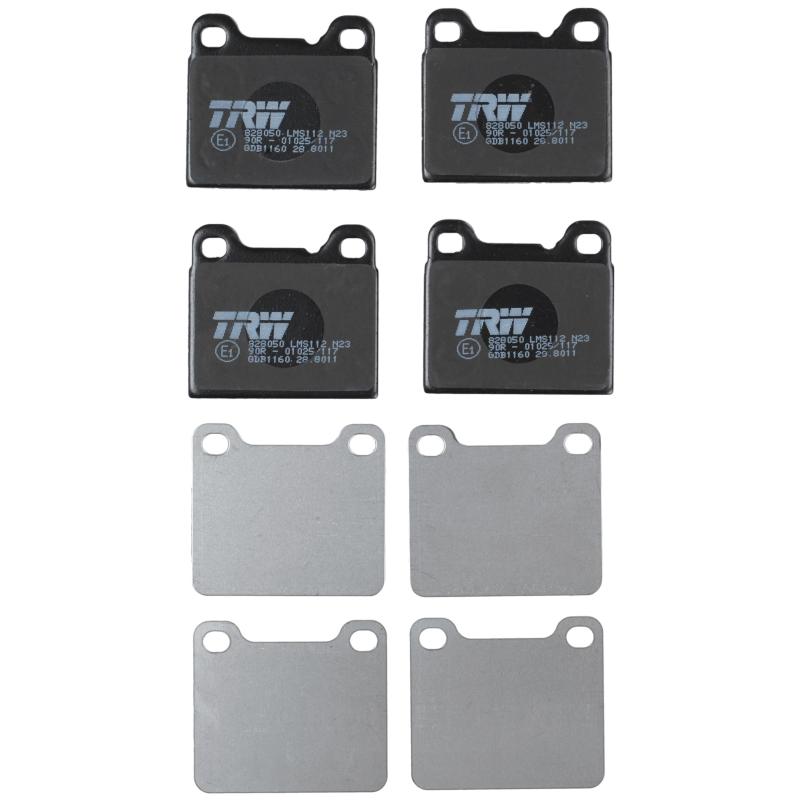 Jeu de 4 plaquettes de frein arrière TRW GDB1160 - Visuel 1